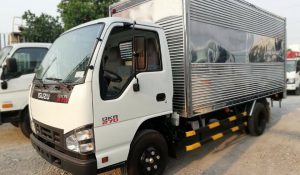Bán xe tải isuzu 1.9 tấn thùng kín màu trắng