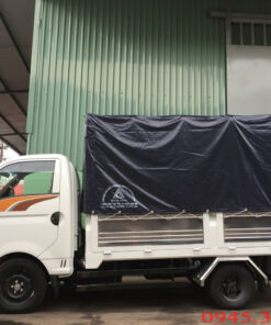 Xe tải hyundai new porter h150 thùng mui bạt tải trọng 1.5 tân. Xe được lắp ráp bởi nhà máy Hyundai Thành Công