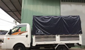 Xe tải hyundai new porter h150 thùng mui bạt tải trọng 1.5 tân. Xe được lắp ráp bởi nhà máy Hyundai Thành Công